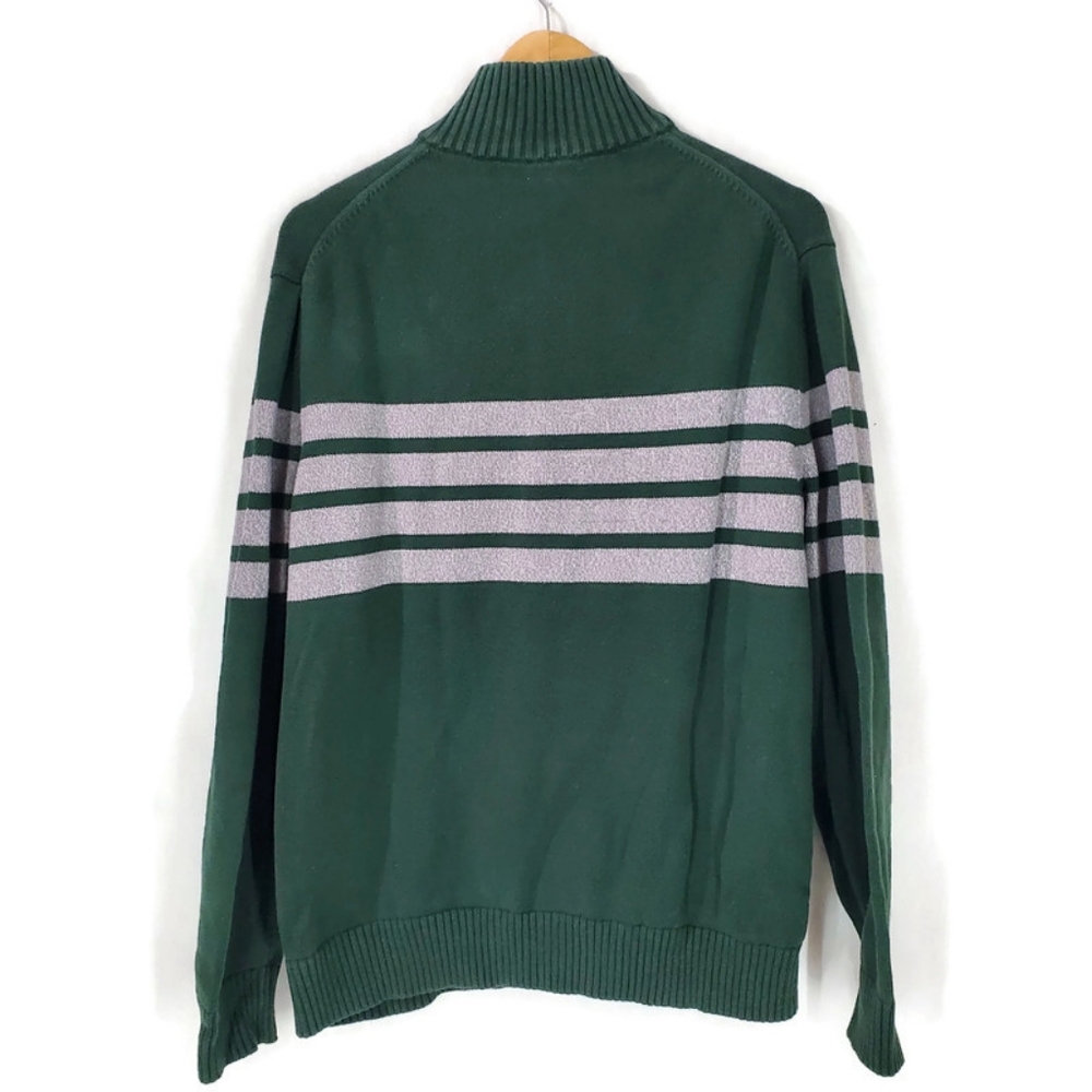 Gap Men’s 1/4 Zip Pullover Rugby Knit Cotton Striped Sweater Size XXL - Picture 3 of 7